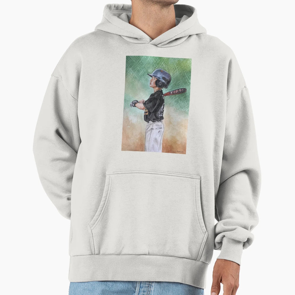 Baseball Hoodie - Minimalist Print for Adults - T-Shirt, Sweatshirt, Hoodie