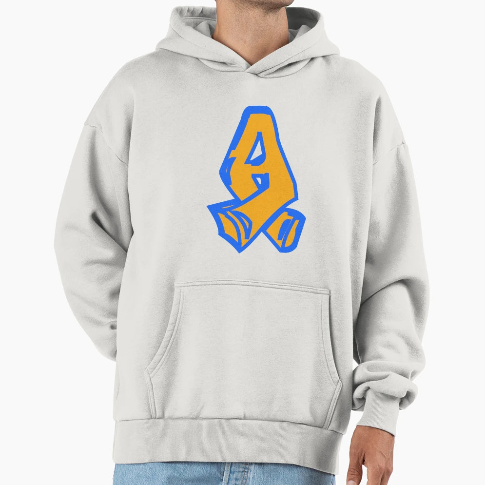 Monogram Graffiti Initial Letter Hoodie - Aesthetic Graphic Unisex - T-Shirt, Sweatshirt, Hoodie