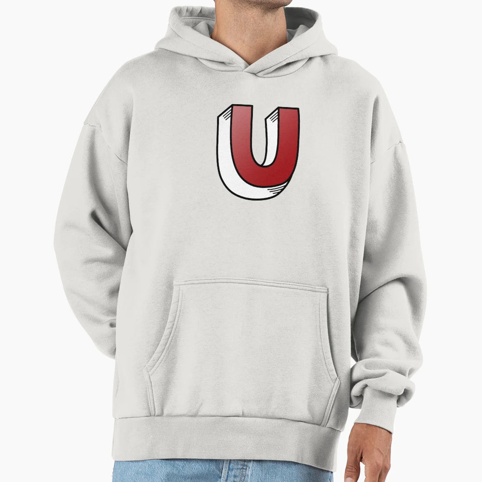 Letter U Hoodie - Aesthetic Graphic for Adults - T-Shirt, Sweatshirt, Hoodie