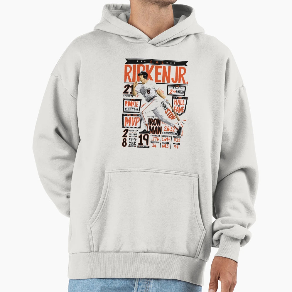 Cal Ripken Jr Position Hoodie - Unique Graphic Unisex - T-Shirt, Sweatshirt, Hoodie