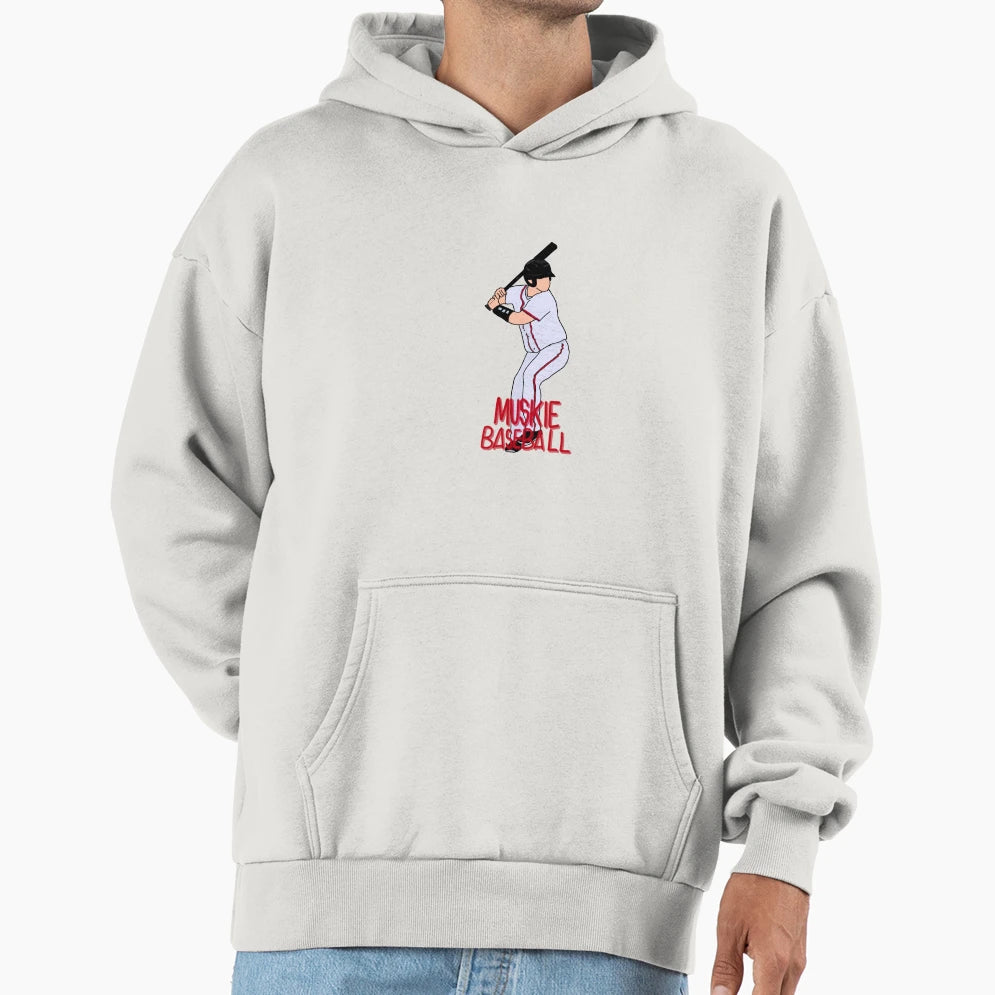 Muskie Baseball Hoodie - Casual Everyday Wear for Adults - T-Shirt, Sweatshirt, Hoodie