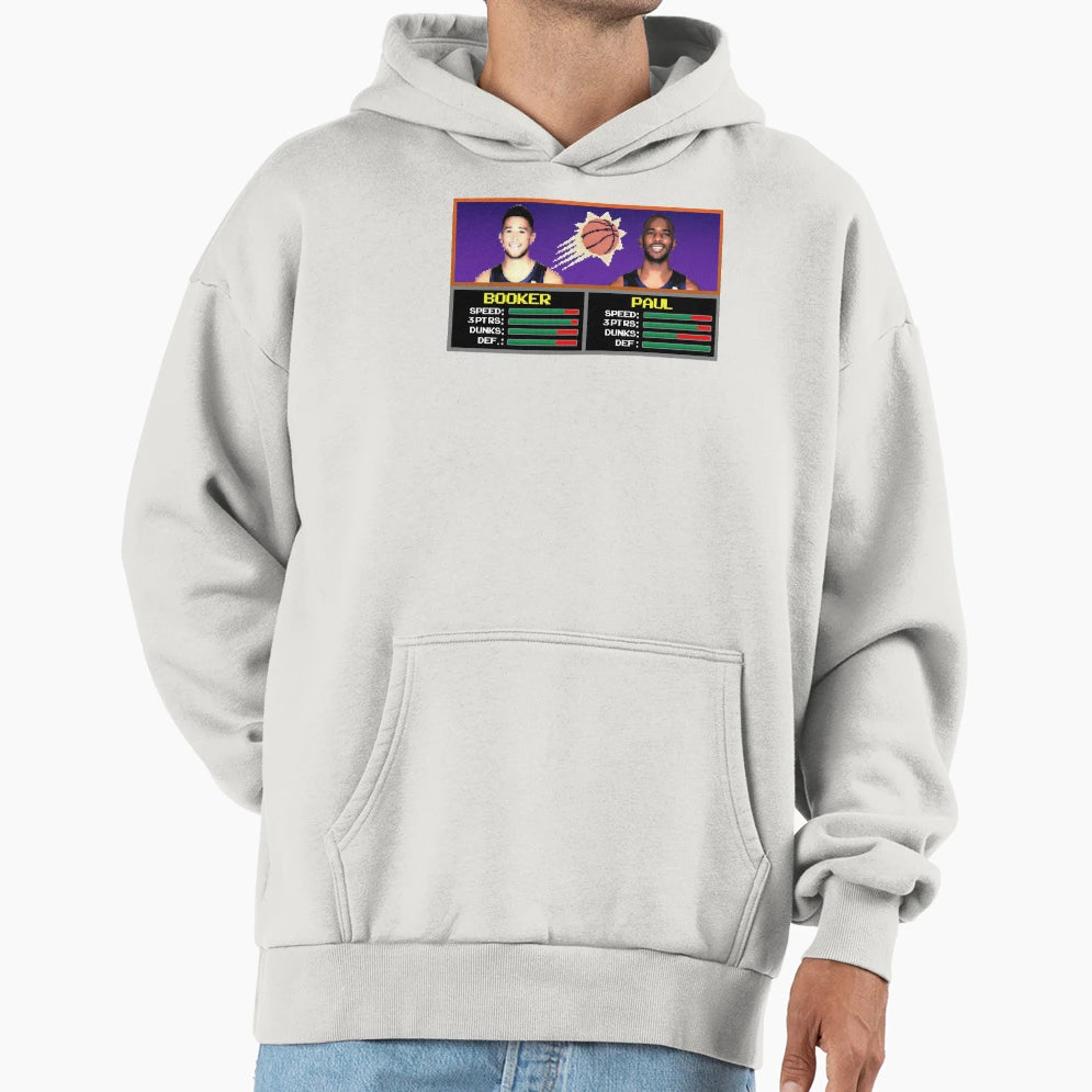 Devin Booker Chris Paul Nba Jam Hoodie - Custom Art Print Unisex - T-Shirt, Sweatshirt, Hoodie