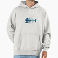 Fishbone Hoodie - Fun Novelty Design Men Women - T-Shirt, Sweatshirt, Hoodie