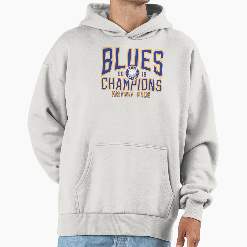 Blues Champions Hoodie - Graphic Print Unisex - T-Shirt, Sweatshirt, Hoodie
