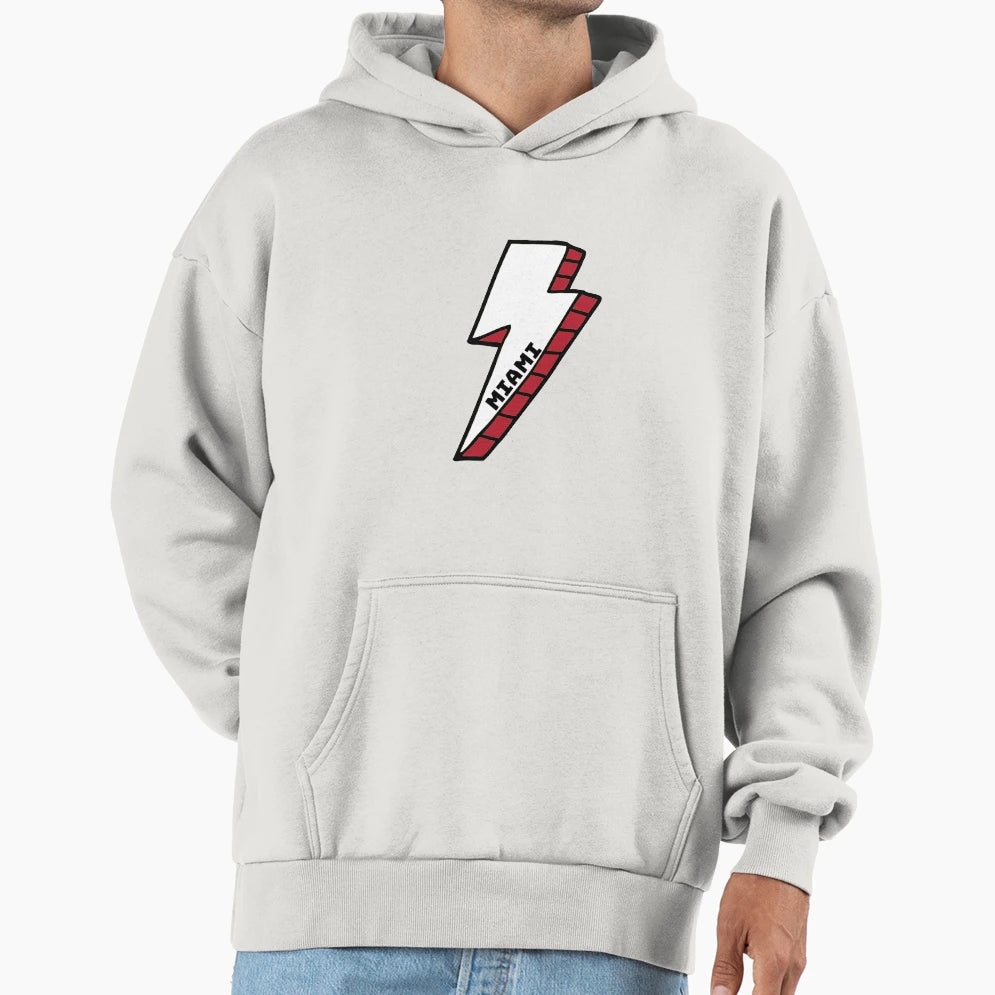 Miami Ohio Lightning Bolt Hoodie - Fun Novelty Design for Adults - T-Shirt, Sweatshirt, Hoodie