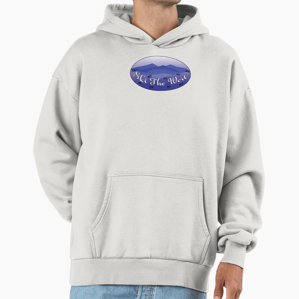 Ski West Hoodie - Unique Graphic Unisex - T-Shirt, Sweatshirt, Hoodie