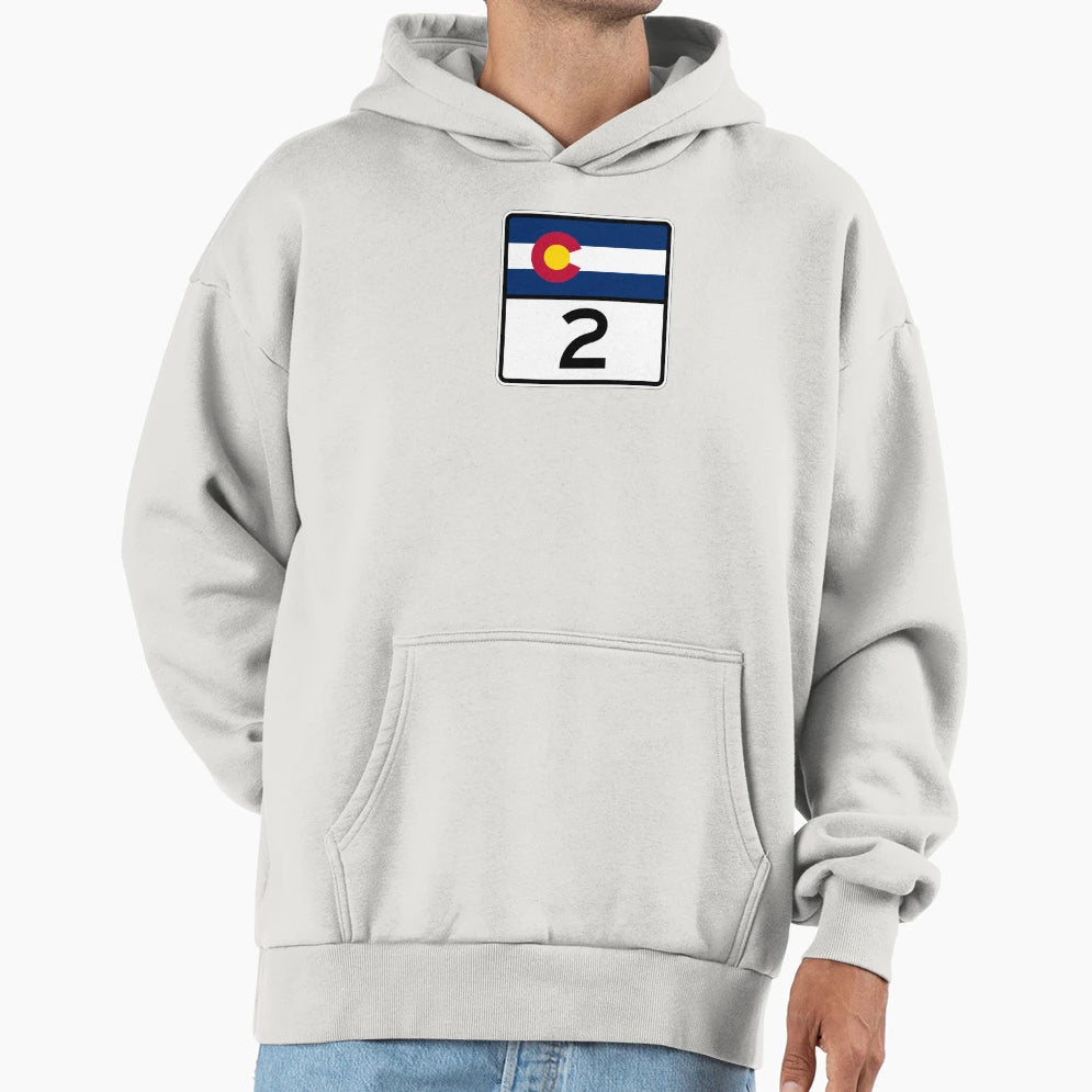 Colorado State Highway 2 Hoodie - Casual Everyday Wear Men Women - T-Shirt, Sweatshirt, Hoodie