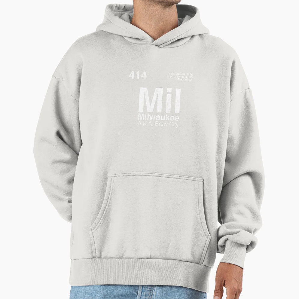 Milwaukee Periodic Table Brew City Gift Hoodie - Unique Graphic Men Women - T-Shirt, Sweatshirt, Hoodie