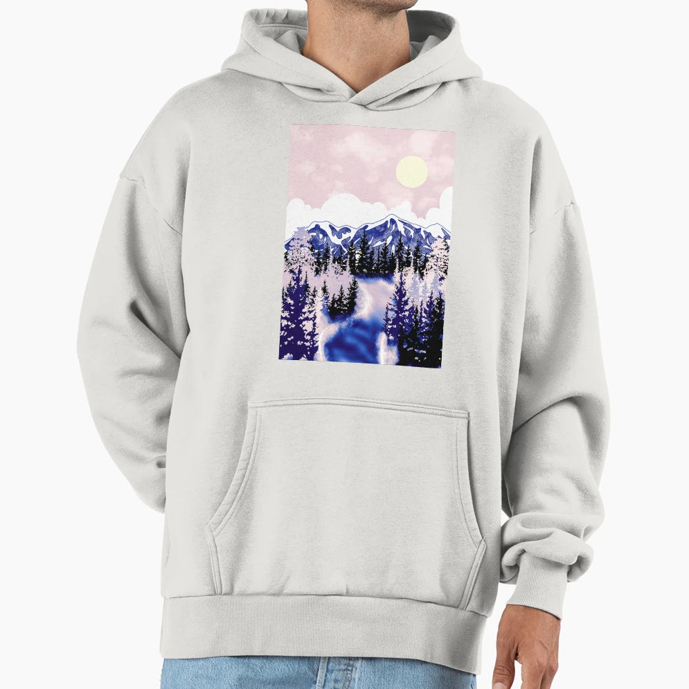 Woodlands Purple Hoodie - Novelty Apparel Men Women - T-Shirt, Sweatshirt, Hoodie