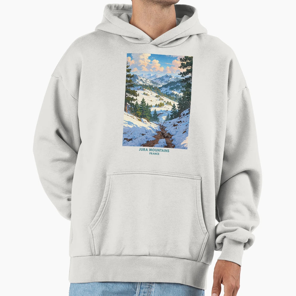 Jura Mountains France Hoodie - Novelty Apparel Unisex - T-Shirt, Sweatshirt, Hoodie