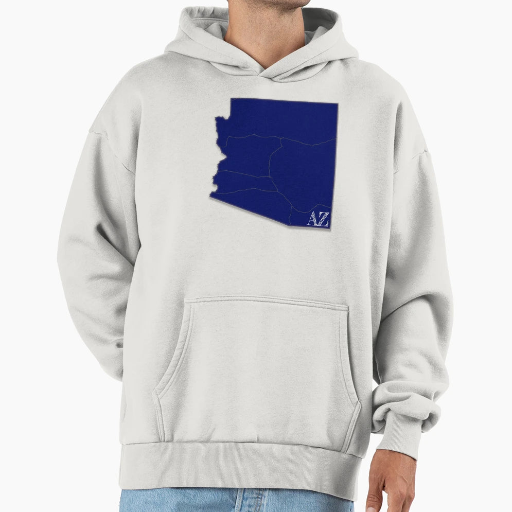 Arizona Interstates Navy Hoodie - Unique Graphic Unisex - T-Shirt, Sweatshirt, Hoodie