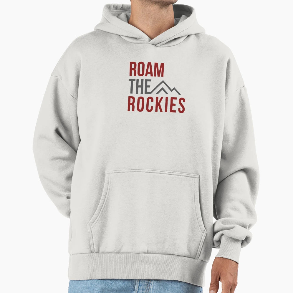 Roam Rockies Hoodie - Casual Everyday Wear Men Women - T-Shirt, Sweatshirt, Hoodie