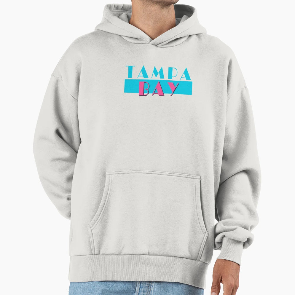 Tampa Bay Florida Vice Hoodie - Minimalist Print for Adults - T-Shirt, Sweatshirt, Hoodie