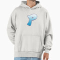 Letter P Blue Hoodie - Custom Art Print Men Women - T-Shirt, Sweatshirt, Hoodie