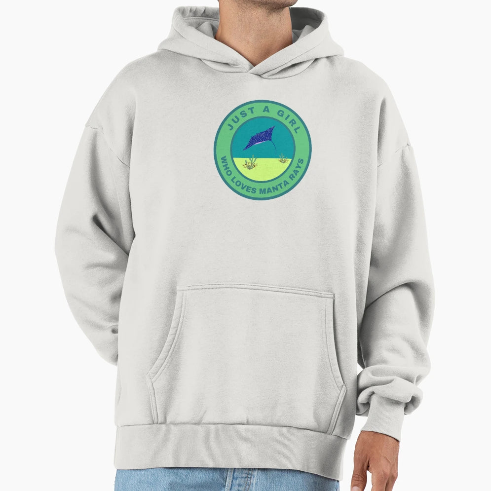 Just Who Loves Manta Rays Hoodie - Streetwear Style for Adults - T-Shirt, Sweatshirt, Hoodie