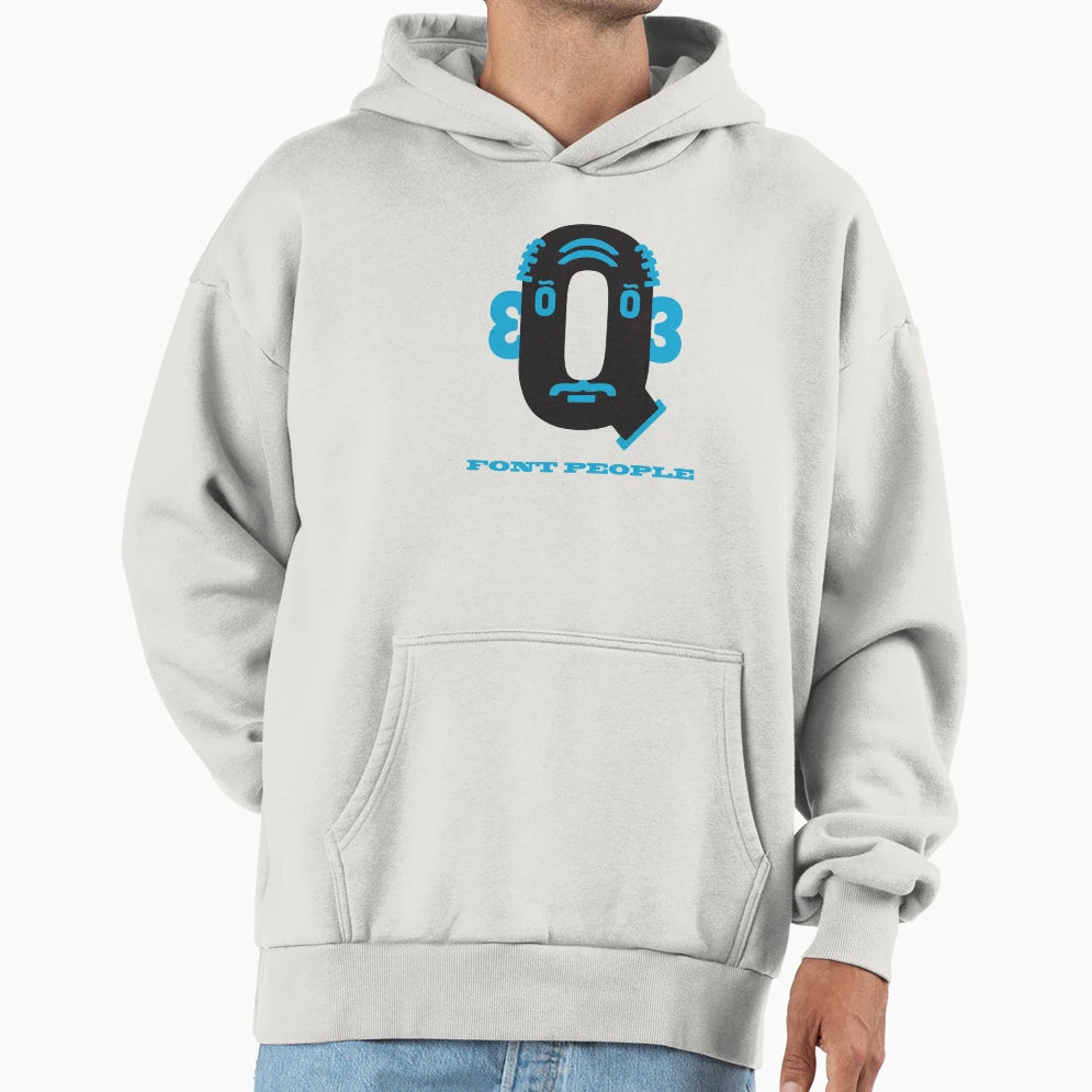 Font People Grandpa Q Hoodie - Casual Everyday Wear Men Women - T-Shirt, Sweatshirt, Hoodie
