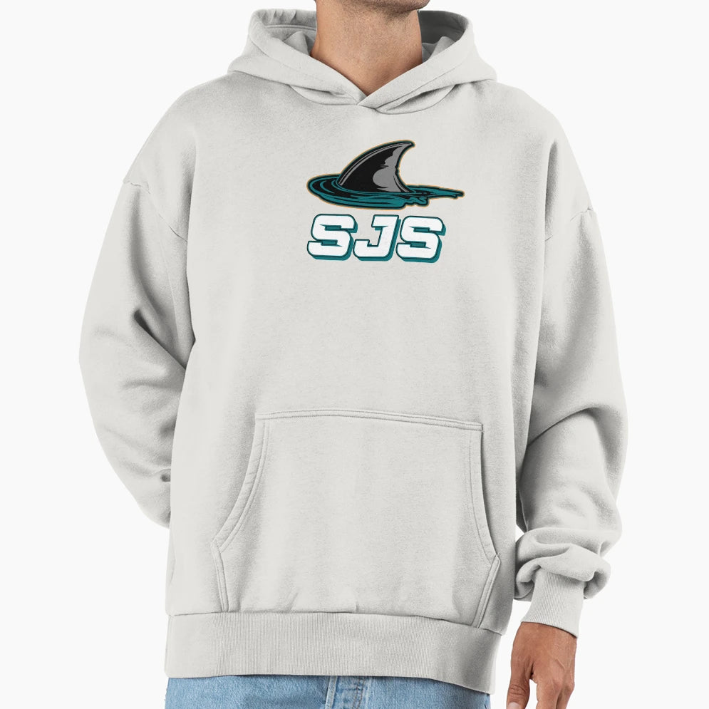 San Jose Fins Up Logo Hoodie - Casual Everyday Wear Men Women - T-Shirt, Sweatshirt, Hoodie