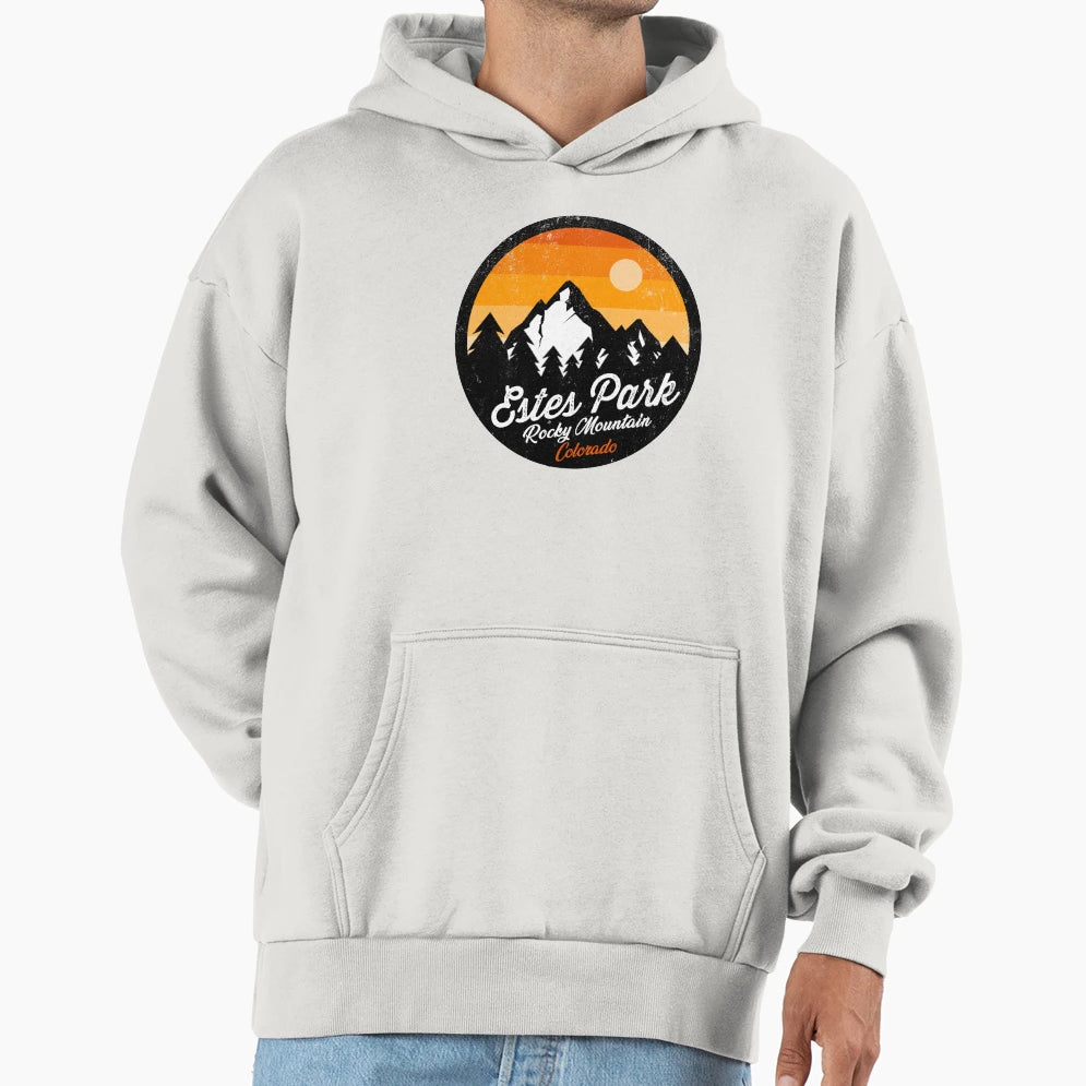 Estes Park Colorado Rocky Mountain Hoodie - Custom Art Print Men Women - T-Shirt, Sweatshirt, Hoodie
