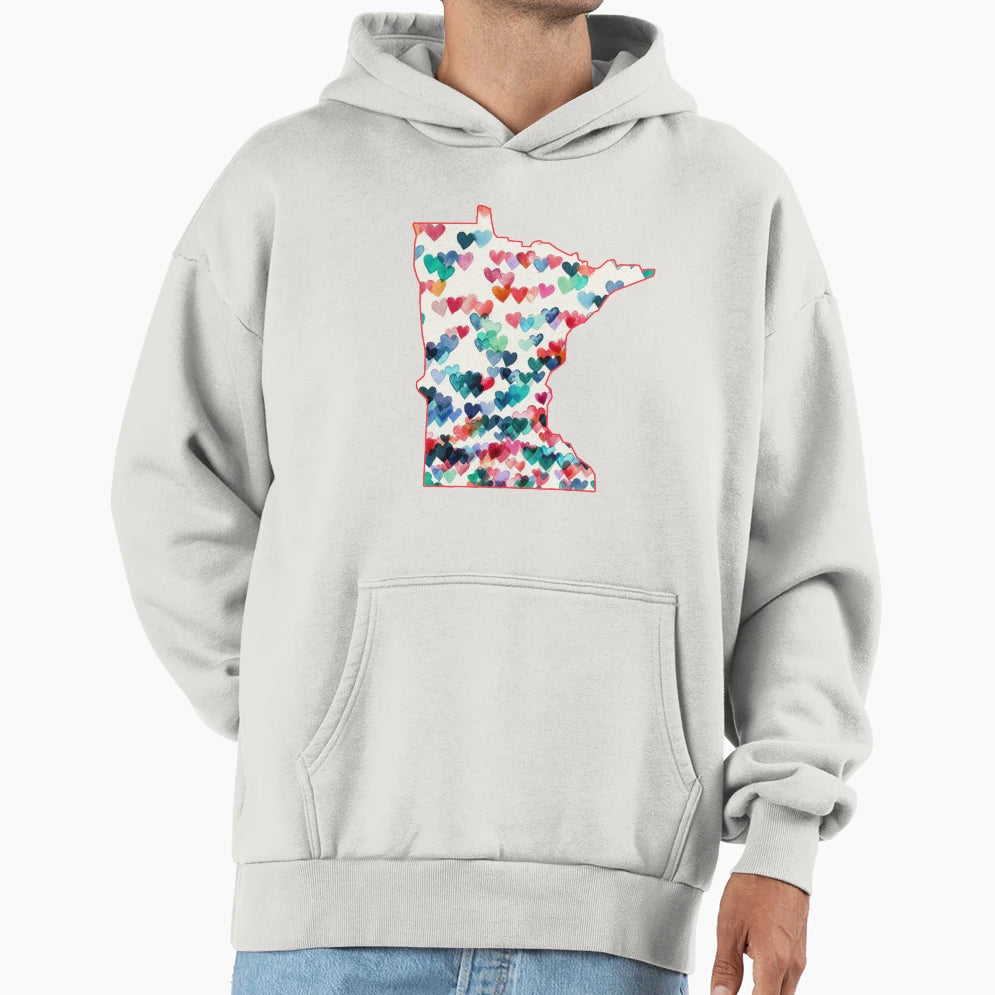 Minnesota State Hoodie - Minimalist Print for Adults - T-Shirt, Sweatshirt, Hoodie