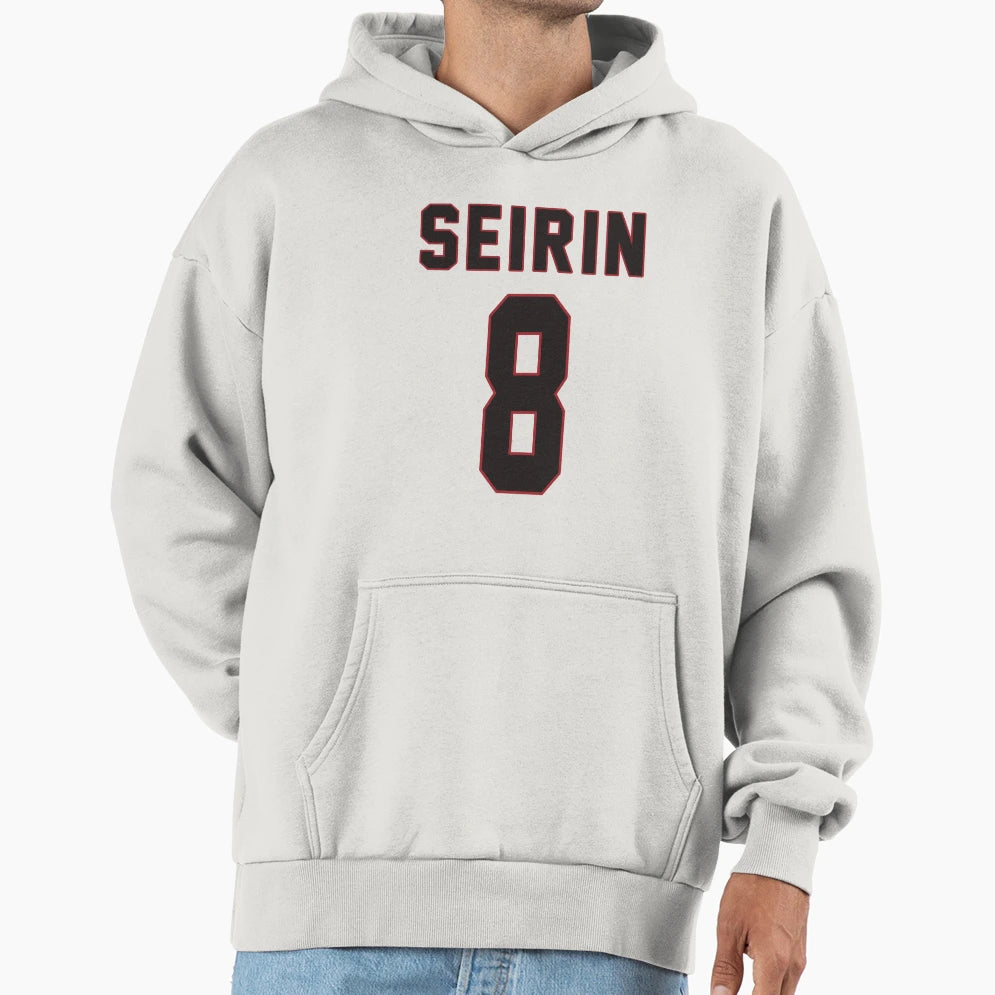 Seirin 8 Mitobe Hoodie - Novelty Apparel for Adults - T-Shirt, Sweatshirt, Hoodie