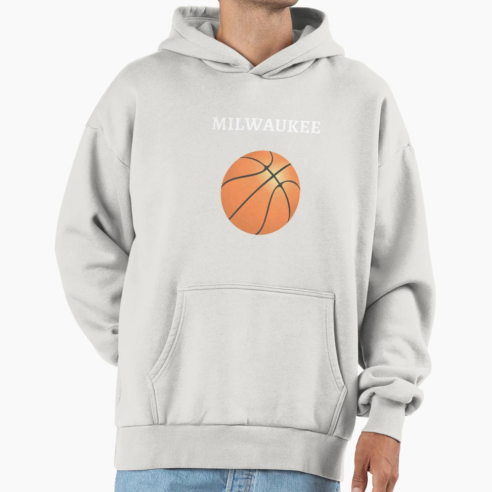 Milwaukee Basketball Hoodie - Graphic Print for Adults - T-Shirt, Sweatshirt, Hoodie