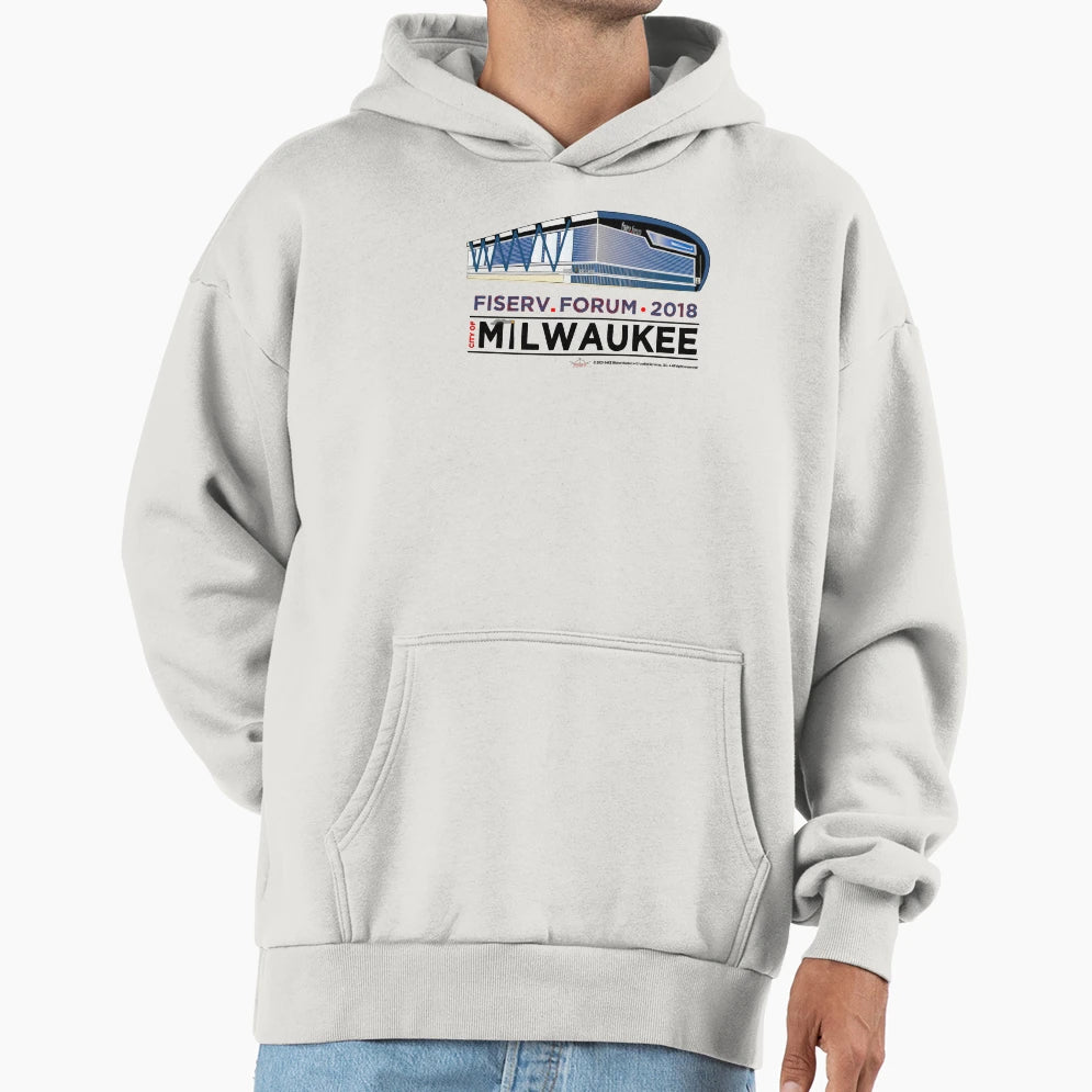 Fiserv Forum Milwaukee Wi Hoodie - Custom Art Print for Adults - T-Shirt, Sweatshirt, Hoodie