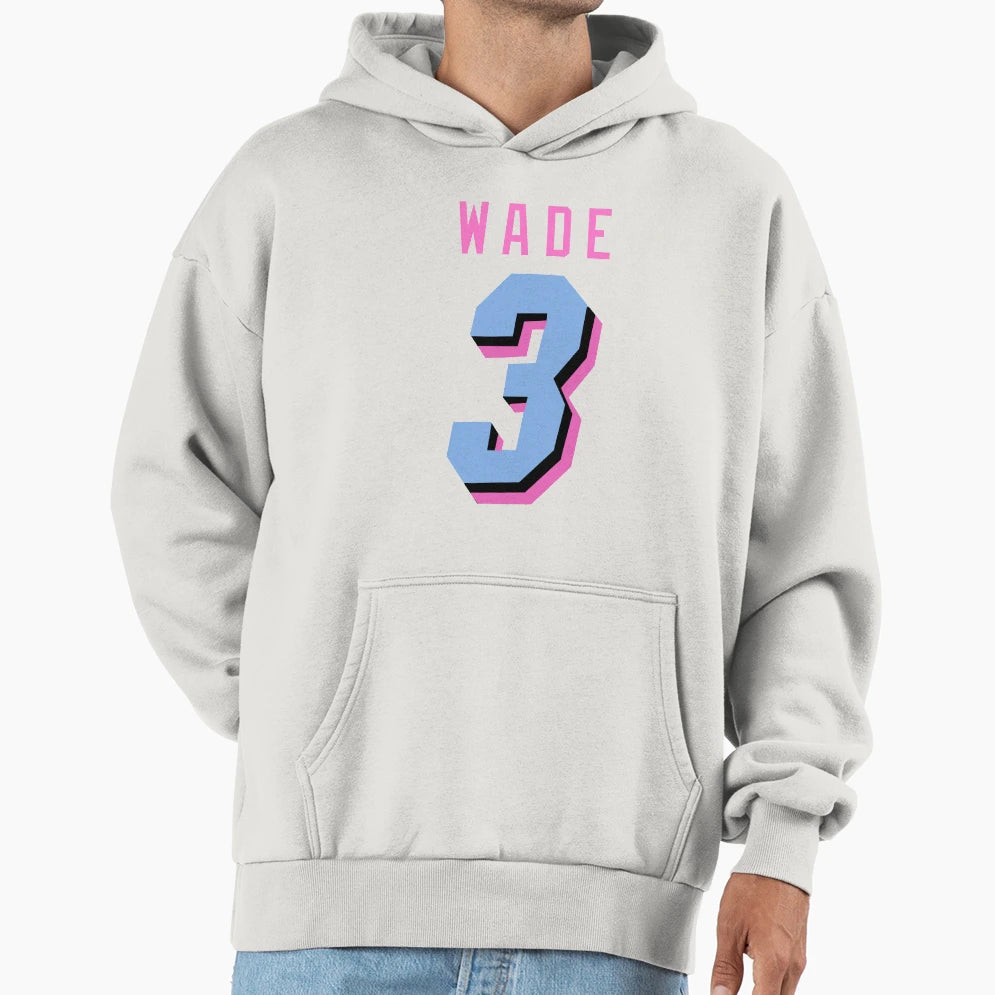 Wade Miami Vice Hoodie - Minimalist Print Unisex - T-Shirt, Sweatshirt, Hoodie