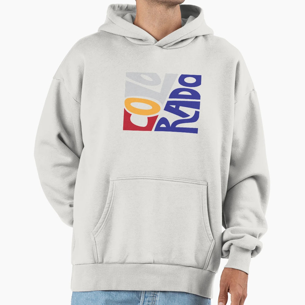Colorado Typography Hoodie - Aesthetic Graphic for Adults - T-Shirt, Sweatshirt, Hoodie