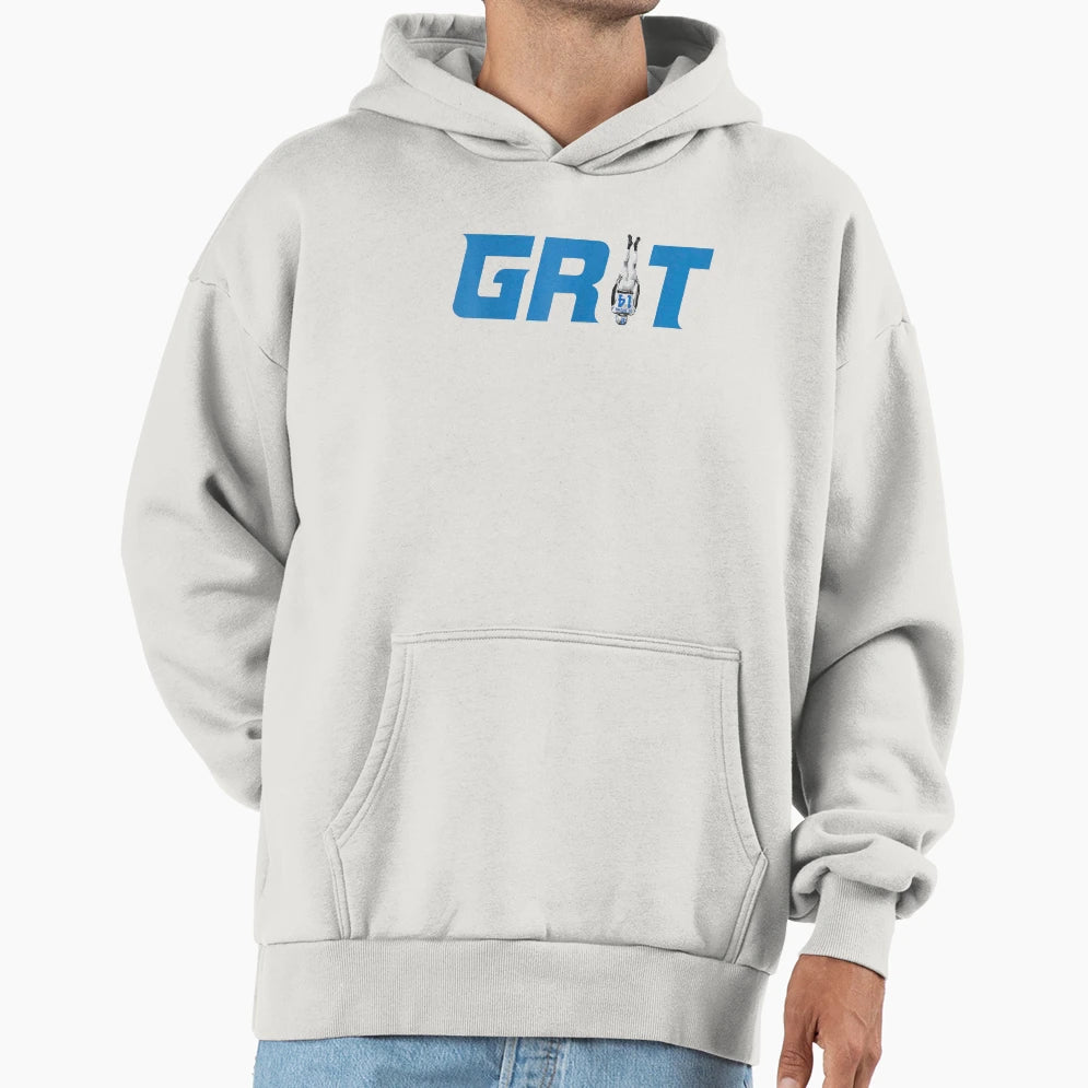 Detroit Lions Grit Hoodie - Custom Art Print Men Women - T-Shirt, Sweatshirt, Hoodie
