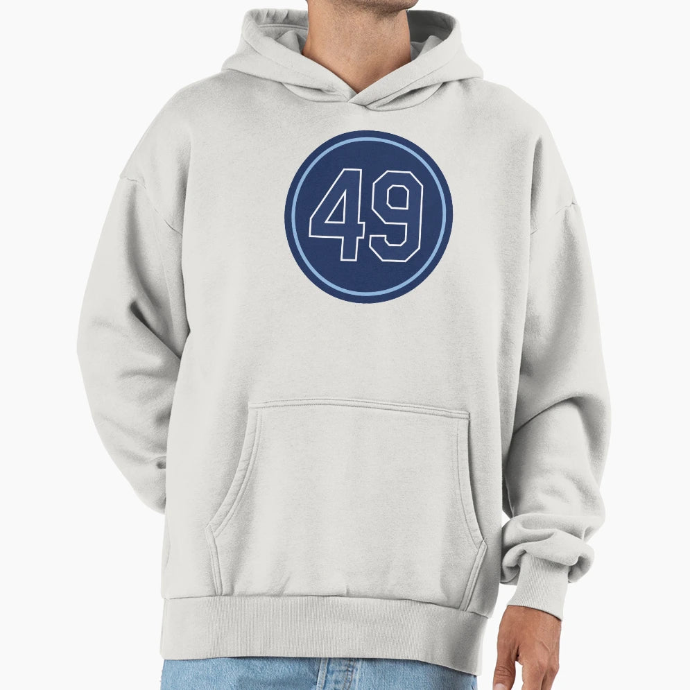 Brendan Mckay 49 Jersey Number Hoodie - Custom Art Print Unisex - T-Shirt, Sweatshirt, Hoodie