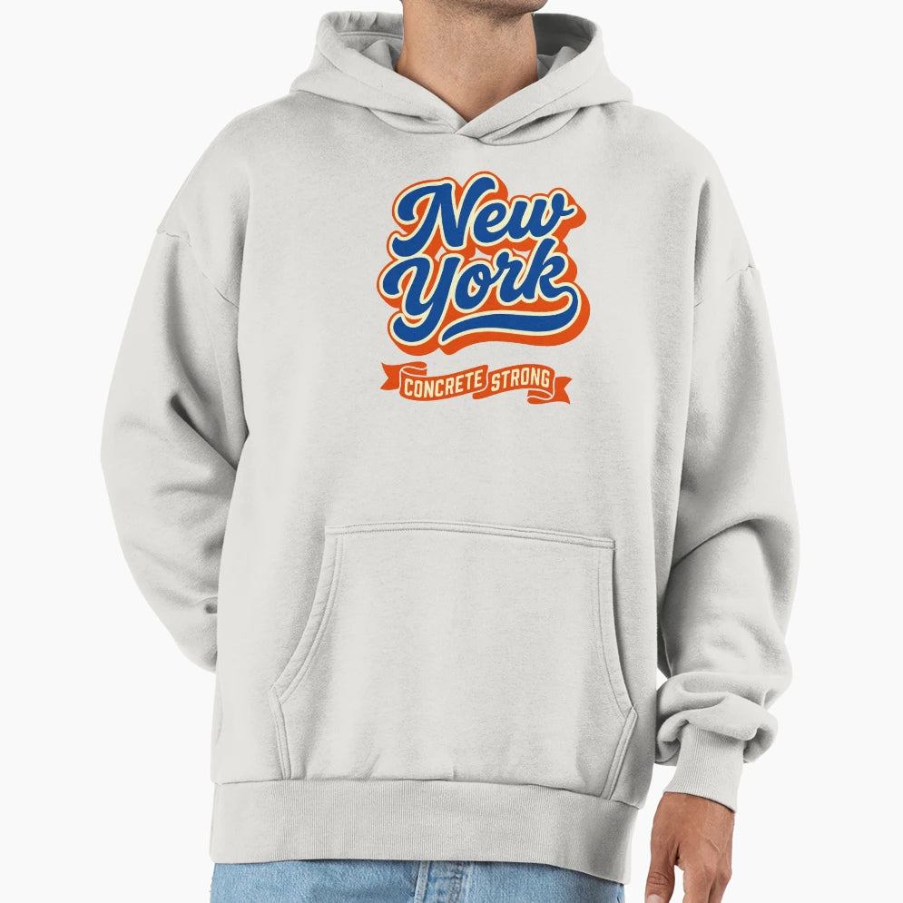 New York Concrete Strong State Pride Hoodie - Streetwear Style for Adults - T-Shirt, Sweatshirt, Hoodie