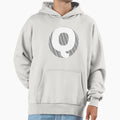 Letter White Q Hoodie - Fun Novelty Design Men Women - T-Shirt, Sweatshirt, Hoodie