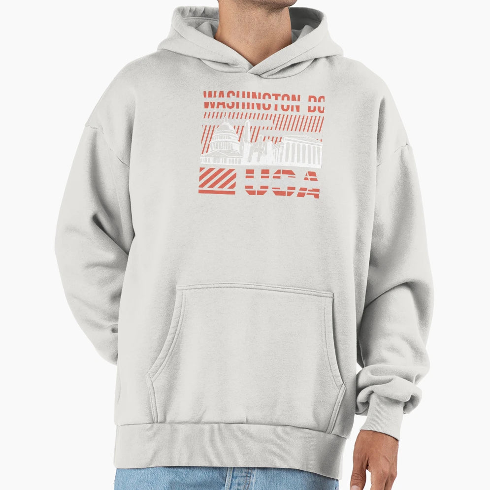 Washington Dc Dc Washington Usa Hoodie - Fun Novelty Design Unisex - T-Shirt, Sweatshirt, Hoodie