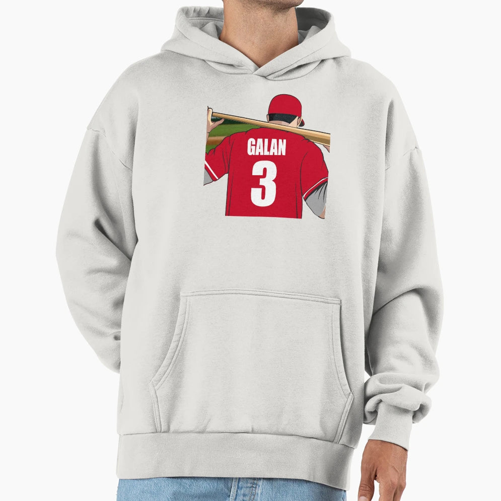 Galan Baseball Hoodie - Fun Novelty Design for Adults - T-Shirt, Sweatshirt, Hoodie