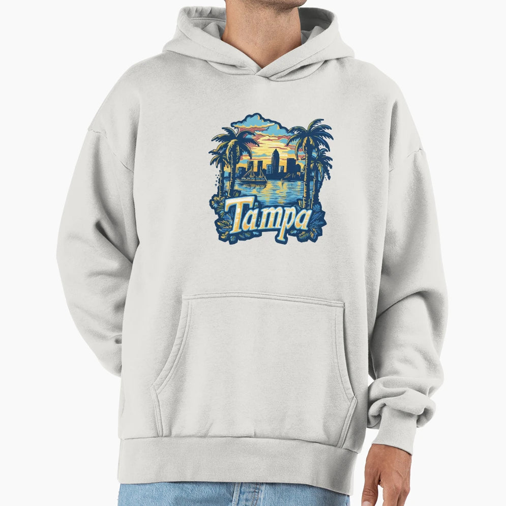 Tampa Florida Hoodie - Novelty Apparel Unisex - T-Shirt, Sweatshirt, Hoodie