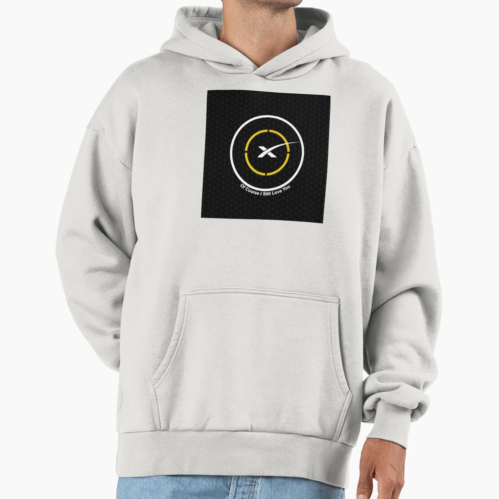 Space X Autonomous Drone Ship Course Hoodie - Minimalist Print for Adults - T-Shirt, Sweatshirt, Hoodie