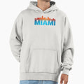 Miami City Skyline Landmark Hoodie - Unique Graphic Unisex - T-Shirt, Sweatshirt, Hoodie