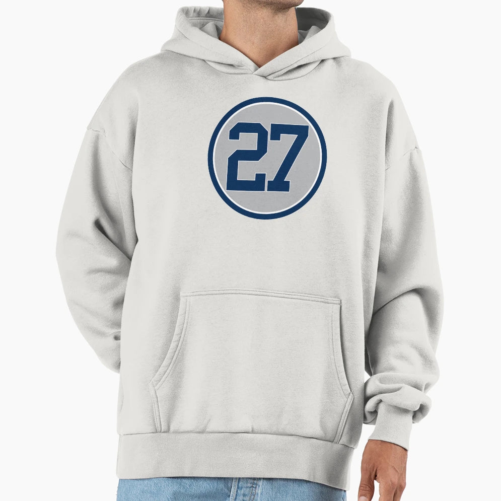 Giancarlo Stanton 27 Away Jersey Number Hoodie - Minimalist Print Men Women - T-Shirt, Sweatshirt, Hoodie