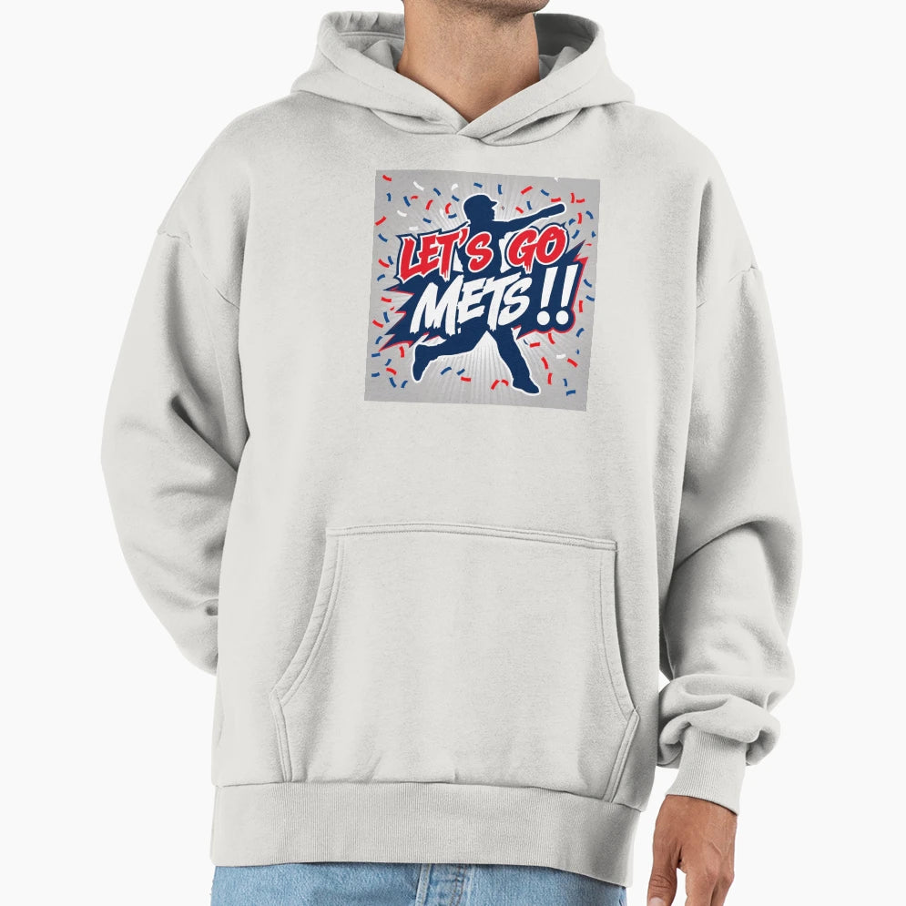 Citi Field And Nyc Skyline Art Hoodie - Minimalist Print for Adults - T-Shirt, Sweatshirt, Hoodie