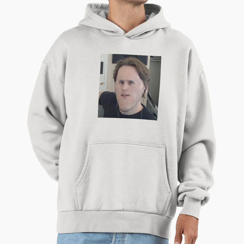 Jerma985 Small Face Hoodie - Fun Novelty Design for Adults - T-Shirt, Sweatshirt, Hoodie