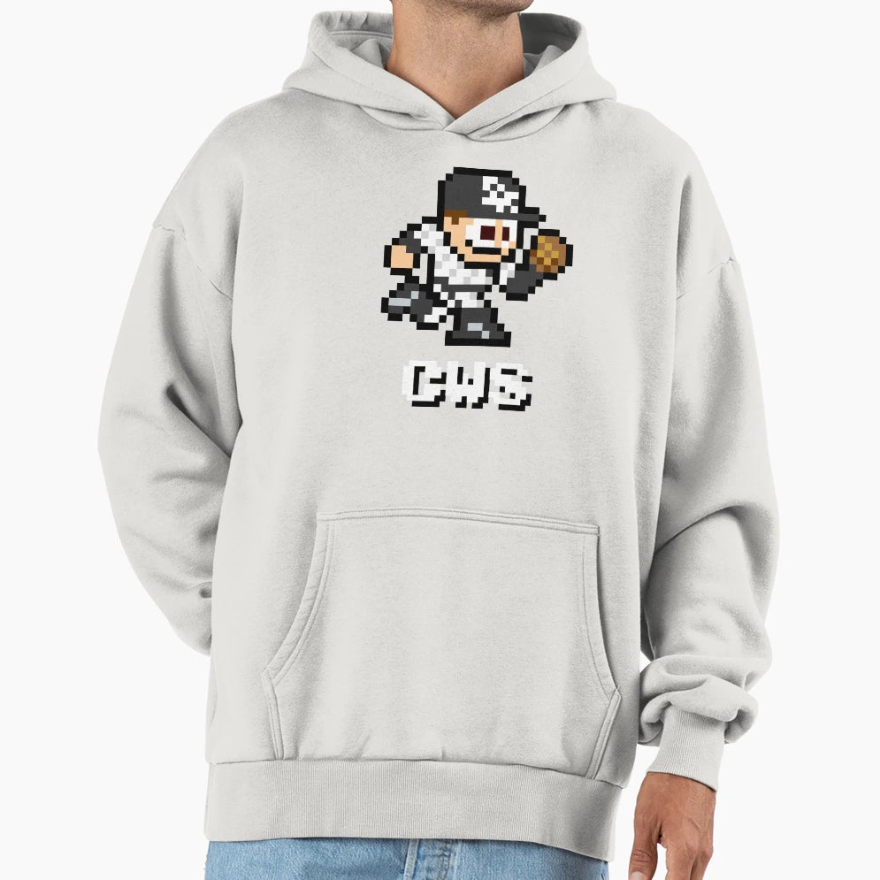 Chicago 8 Bit Player Initials Hoodie - Unique Graphic Men Women - T-Shirt, Sweatshirt, Hoodie