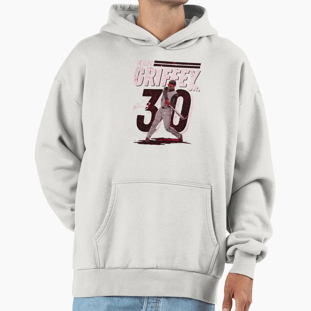 Ken Griffey Jr 30 Hoodie - Novelty Apparel for Adults - T-Shirt, Sweatshirt, Hoodie