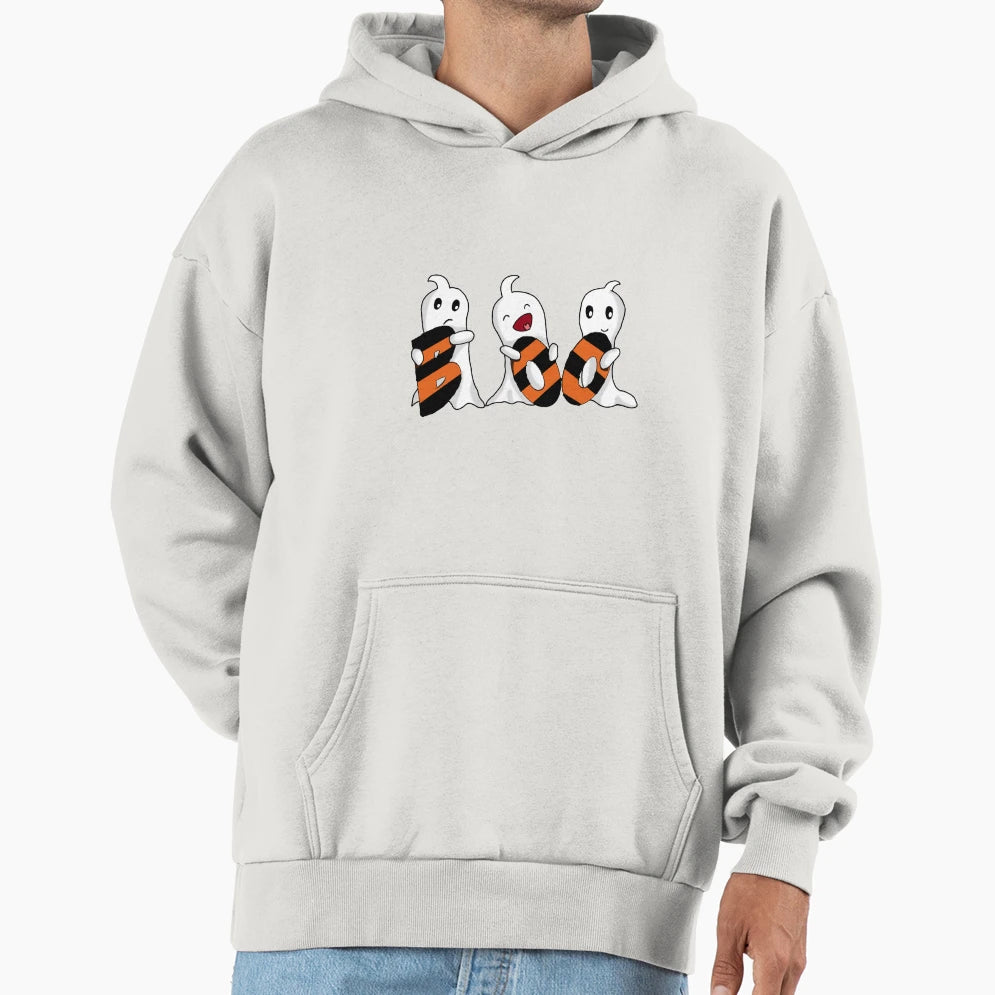 Boo Ghosts Hoodie - Minimalist Print Men Women - T-Shirt, Sweatshirt, Hoodie