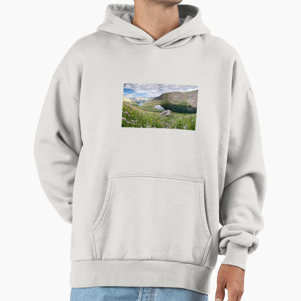 Two Lakes Hoodie - Minimalist Print for Adults - T-Shirt, Sweatshirt, Hoodie