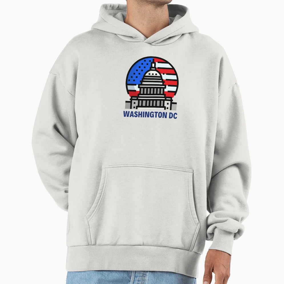 Washington Dc Hoodie - Graphic Print Men Women - T-Shirt, Sweatshirt, Hoodie