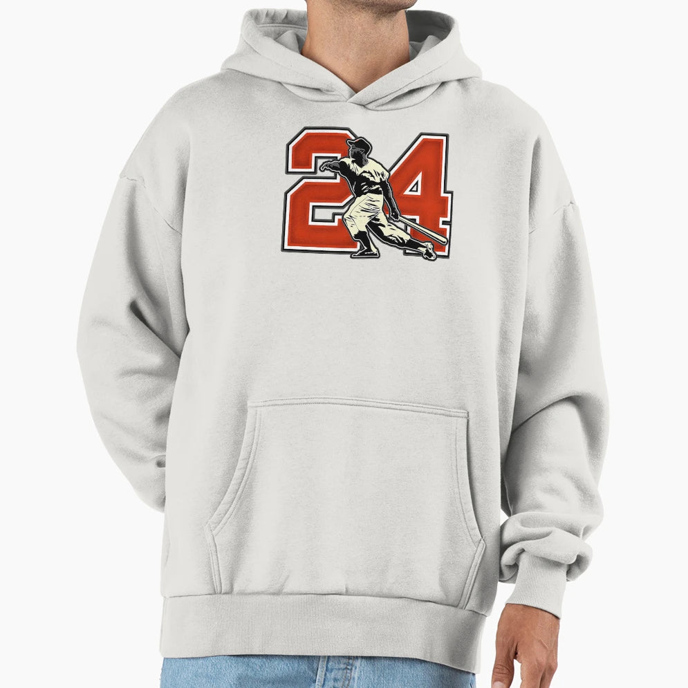 Willie Mays 2024 Hoodie - Graphic Print for Adults - T-Shirt, Sweatshirt, Hoodie
