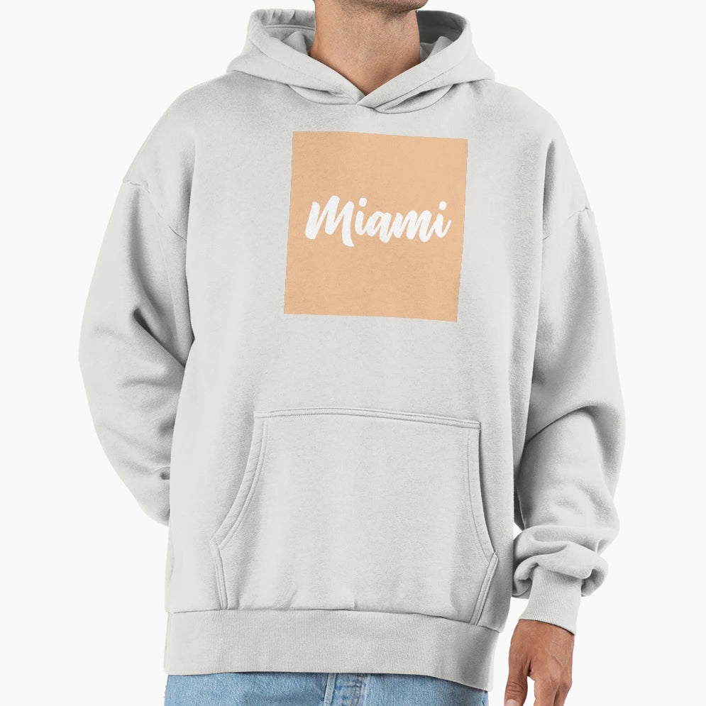 Miami Florida Hoodie - Minimalist Print for Adults - T-Shirt, Sweatshirt, Hoodie