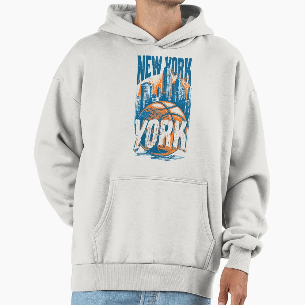 New York Basketball Hoodie - Aesthetic Graphic Men Women - T-Shirt, Sweatshirt, Hoodie