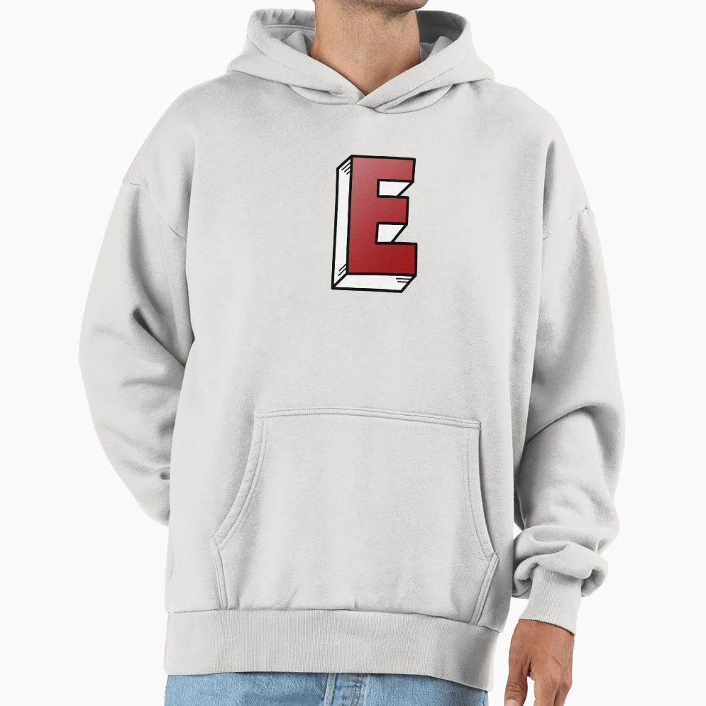 Letter E Hoodie - Graphic Print for Adults - T-Shirt, Sweatshirt, Hoodie