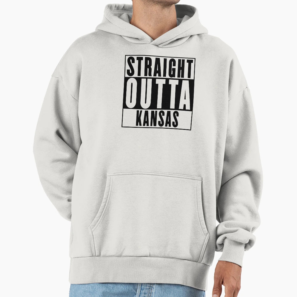 Straight Outta Kansas Hoodie - Novelty Apparel Men Women - T-Shirt, Sweatshirt, Hoodie